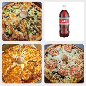 Combo #3 - 3 Large Pizzas with 2 Ltr. Pop